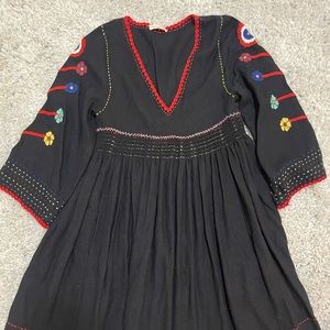 ulla johnson embroidered dress